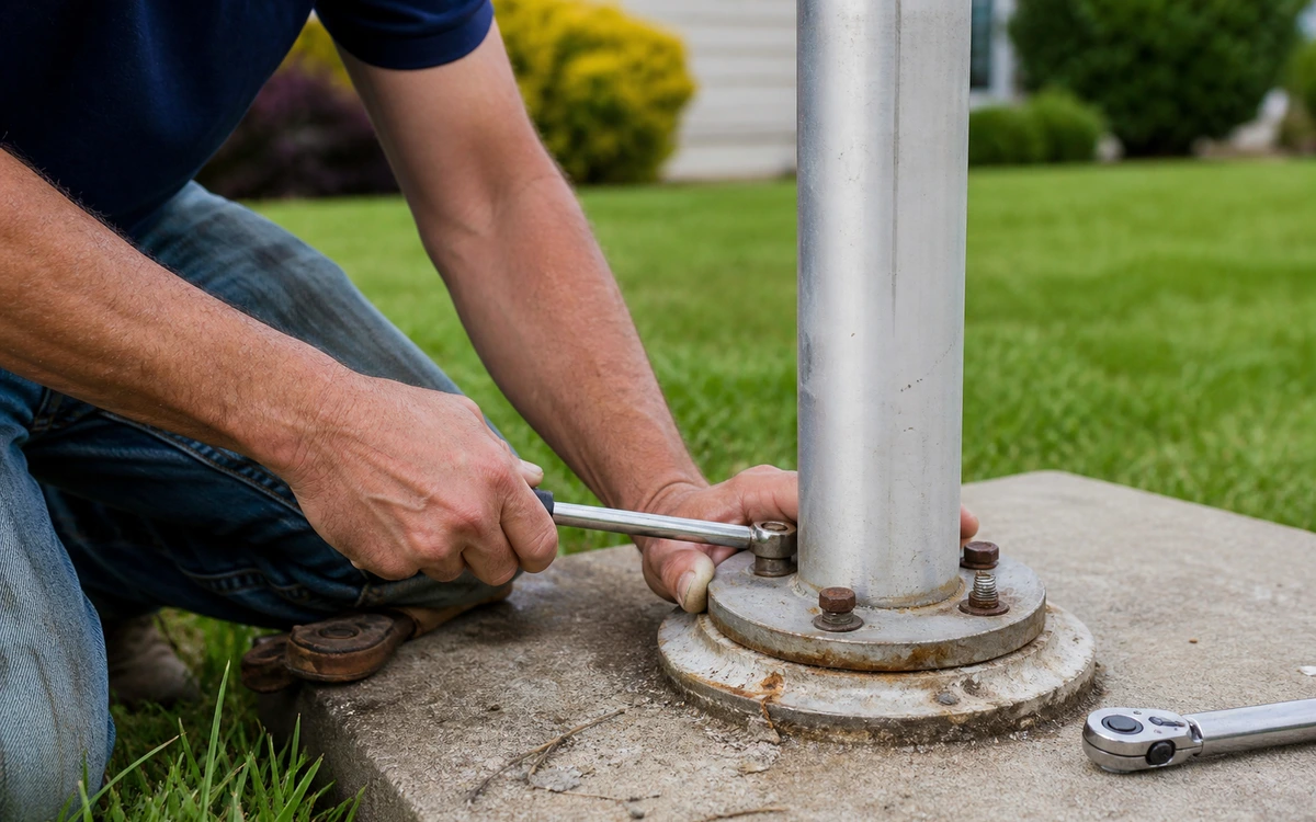 Flagpole removal contractor